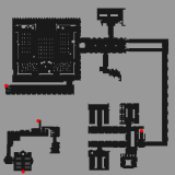 Cursed Abbey Dungeon area 1 minimap