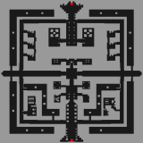 Cursed Abbey Dungeon area 2 minimap
