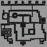 Cursed Abbey Dungeon area 3 minimap